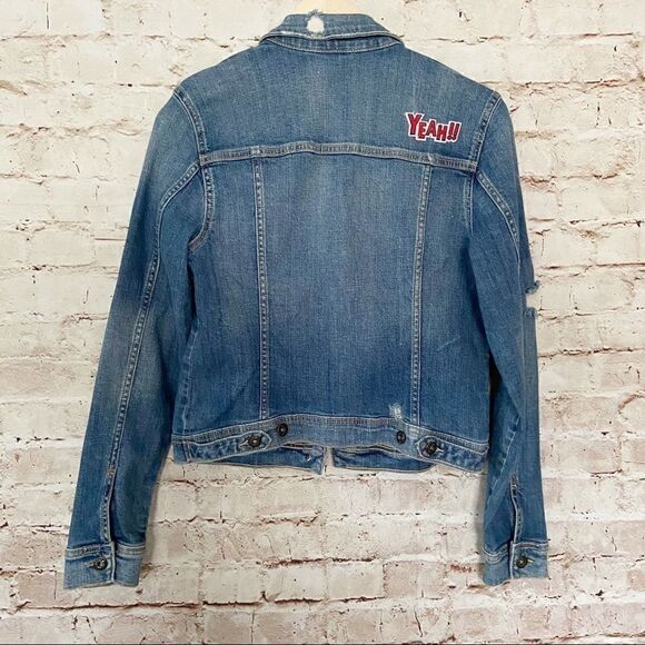 Sneak Peek SP Black patch jean jacket - Picture 6 of 6